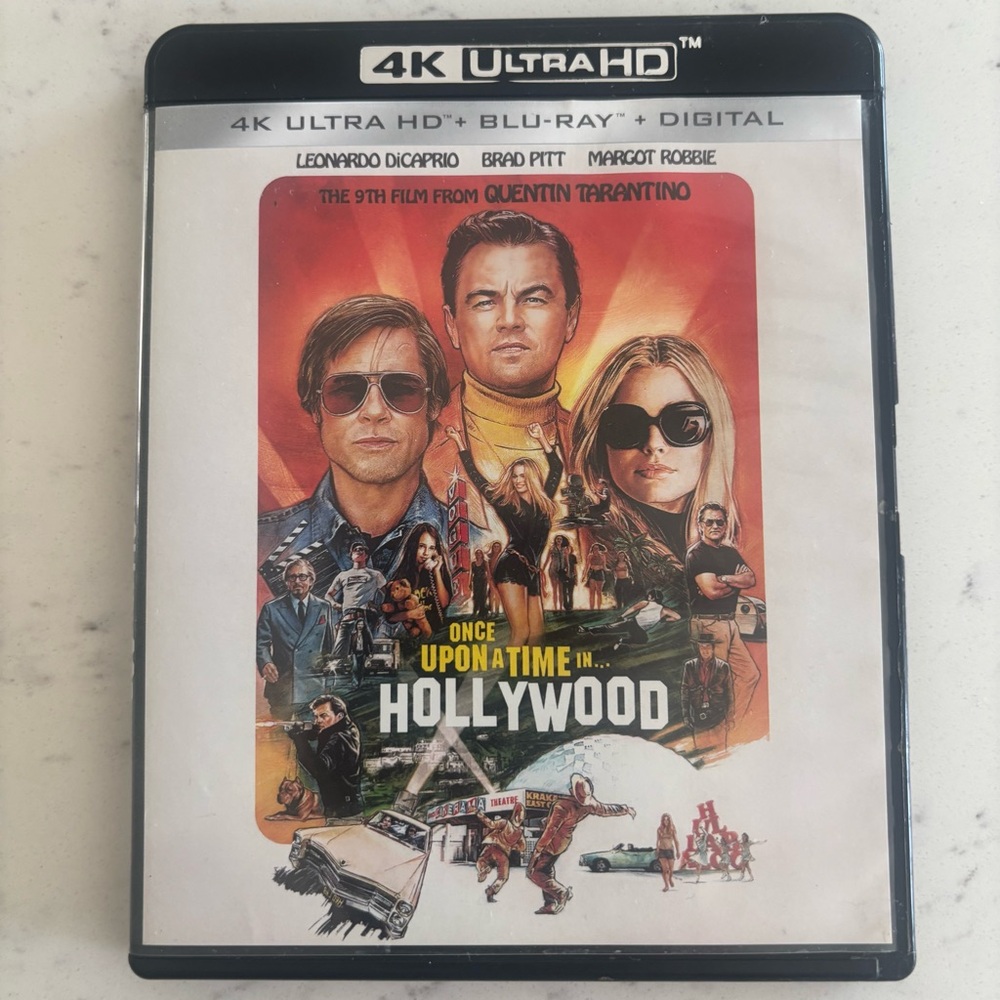 Once Upon a Time in Hollywood 4K Ultra HD + Blu-ray Movie - Tarantino